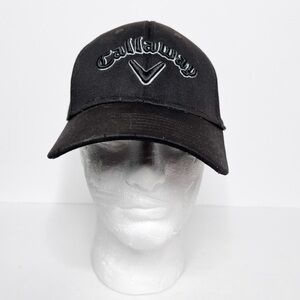 Callaway Black Fittef Golf Baseball Hat Cap Size S/M Men’s